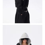 Two-In-One Short Detachable Hooded Puffer Jacket