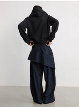 Double Waist Honeycomb Cargo Pants