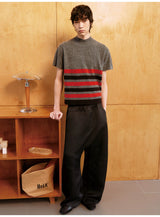 Striped Short Sleeve Round Neck Tee