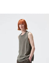 Knit Linen Cotton Blend Tank Top