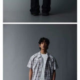 Unisex Cleanfit Multi-color Fringed Plaid Shirts