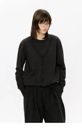 Men's Old Money Two-in-One Knit Cardigan