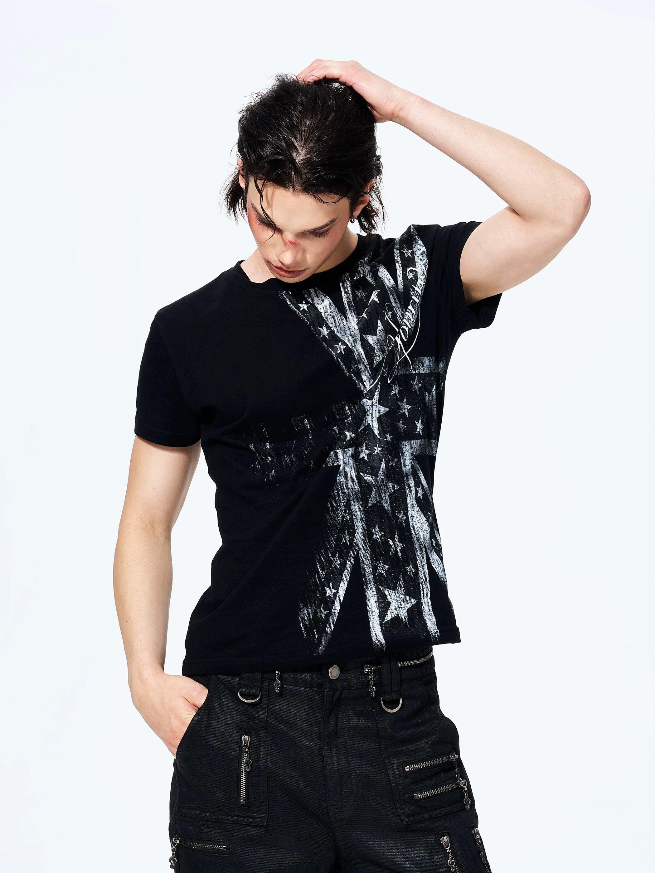 Men's Union Jack Print Tees