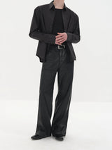 Satin Dress Shirts French Wide Sleeves