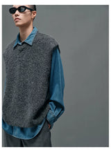 Washed Blue Oversized Embroidered Denim Shirt
