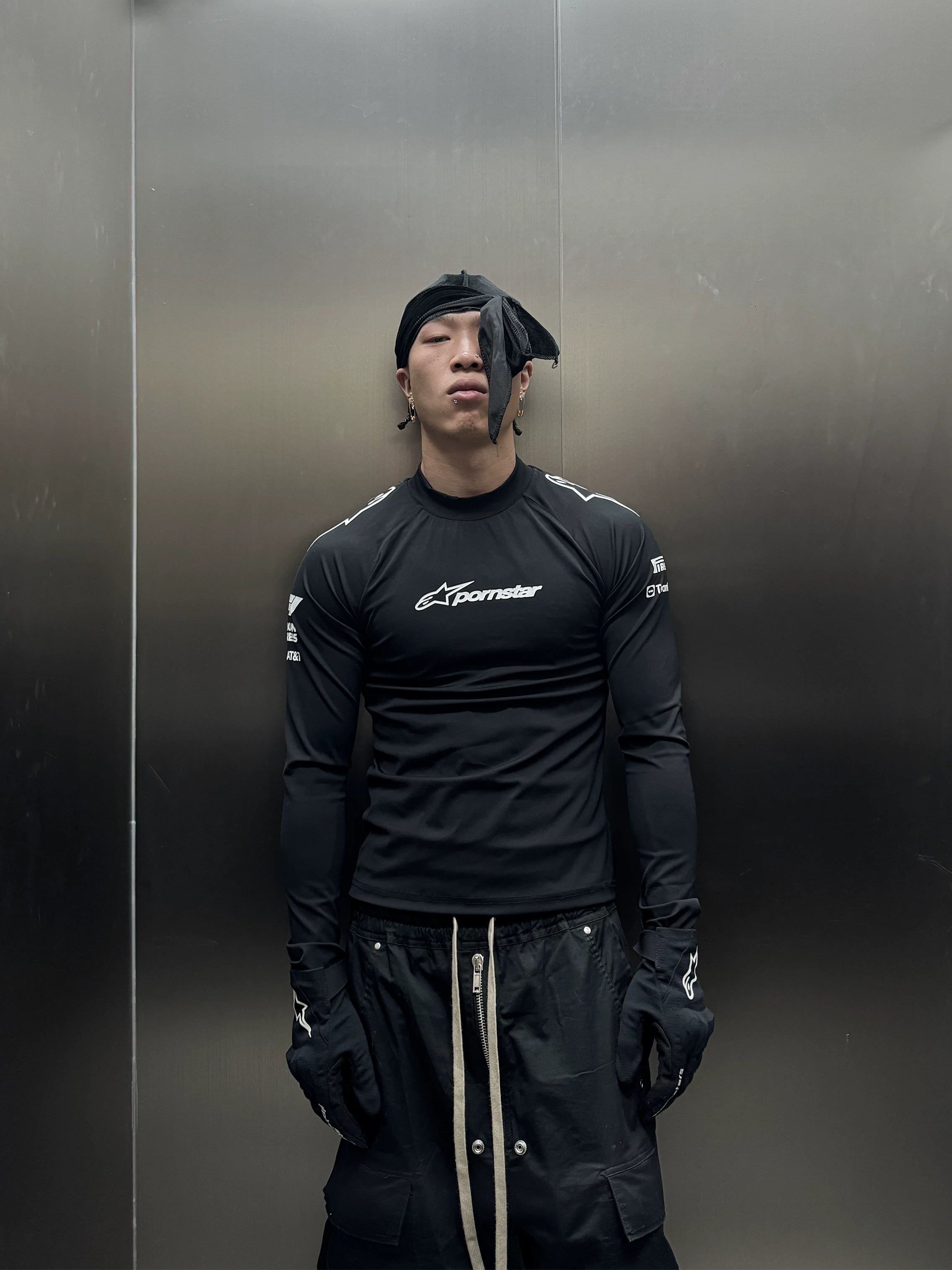 Tight Racing Sports Long Sleeve Top