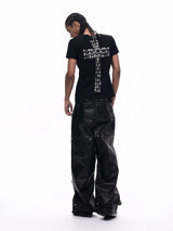 Men's Black Skull Cross Tee