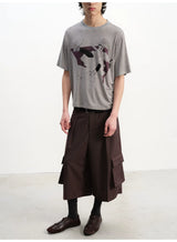 Purple Sofa Print Short Sleeve Tee