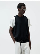 Knit Linen Cotton Blend Tank Top