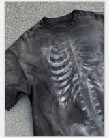 Loose Washed Distressed Black Graphic Tee
