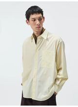 120S Wool Blend Pocket Casual Shirt