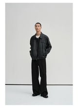 Waist-Adjustable Striped Flared Merino Wool Pants