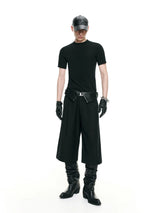 Stretchy Fitted Short Sleeve Crop Tee