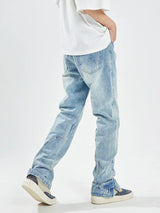 Combed Lycra Split Ankle Zip Jeans