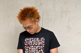 Y2K Fitted Pink Leopard Print Tee