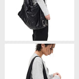 Large Convertible Washed Padded Crossbody Bag