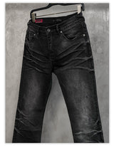 Stretchy Washed Flared Jeans
