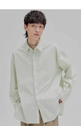 Basic Embroidered Pima Cotton Blend Shirt