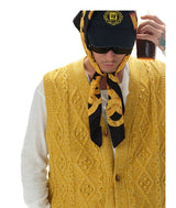 Wool Blend Vintage Knit Vest