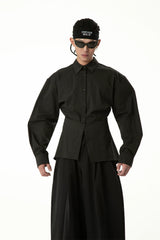 Hourglass Monochrome Long Sleeve Vintage Shirt