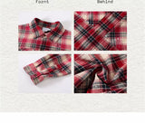 Men's Long Sleeve Splatter Plaid Shirt