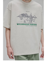 Illustrated Print Crew Neck Tee