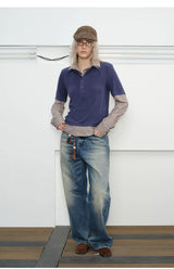 Men's Vintage Washed Loose Jeans