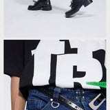 Special Waistband Tailored Washed Denim Shorts