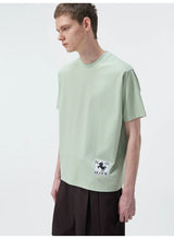 Multi-color Cotton Crew Neck Tees
