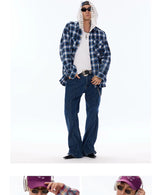 Brushed Workwear Plaid Shirt