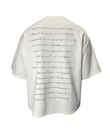 Shakespeare Poetry Heavyweight White Cotton Tee