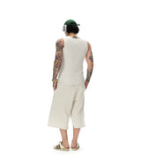 Cropped Terry Bermuda Pants