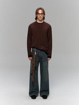 Heavyweight Slub Washed Straight Jeans