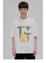Graffiti Print Double Mercerized Tee