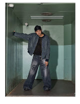 American Vintage Washed Distressed Baggy Jeans