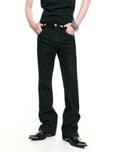 Rivet Slim Canvas Punk Jeans