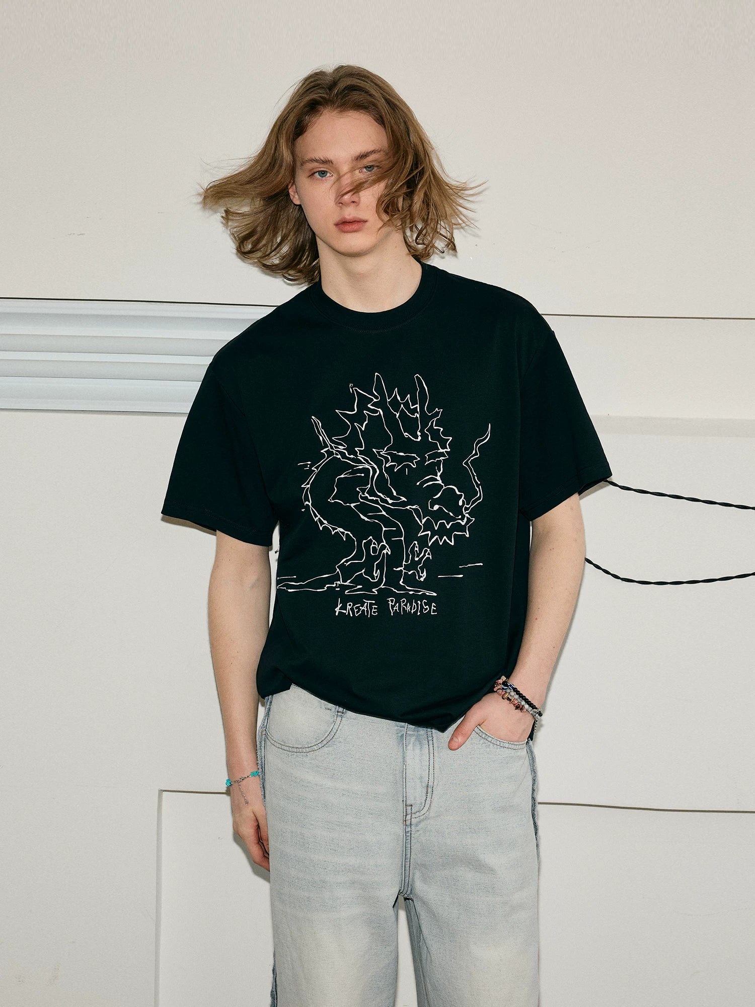 Dragon Print Quick Dry Couple Tees