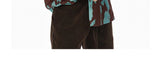 Turquoise Marbled Camp Collar Aloha Shirt