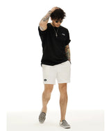 White Quick Dry Mesh Lined Shorts