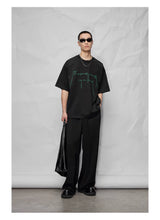 Cotton Blend Embroidered Fringe Tee