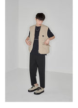 Drapey Stretchy Elastic Waist Cropped Pants