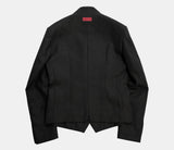 Structured Shoulder Wrinkle-Resistant Linen Slim Blazer