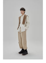 Tapered Drawstring Pocket Cargo Pants