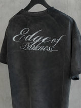 Loose Fit Washed Distressed Printed Tee