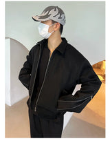 Men's Double Zipper Wool Jacket