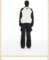 Men's Loose Short Patchwork Zip Jacket