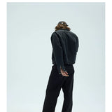 Chained Short Mock Neck Puffer Coat