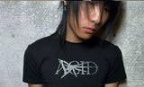 Acid Rock Band Slim Rhinestone Tee