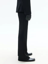 Black Straight Leg Casual Pants