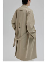 Double Breasted Long Trench Coat